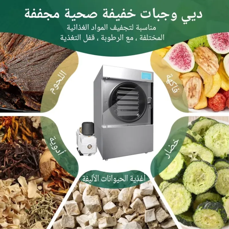 Freeze Drying Machine Mini Household Automatic 12KG Large Capacity Fruit Food Lyophilizer Dehydrator Machine