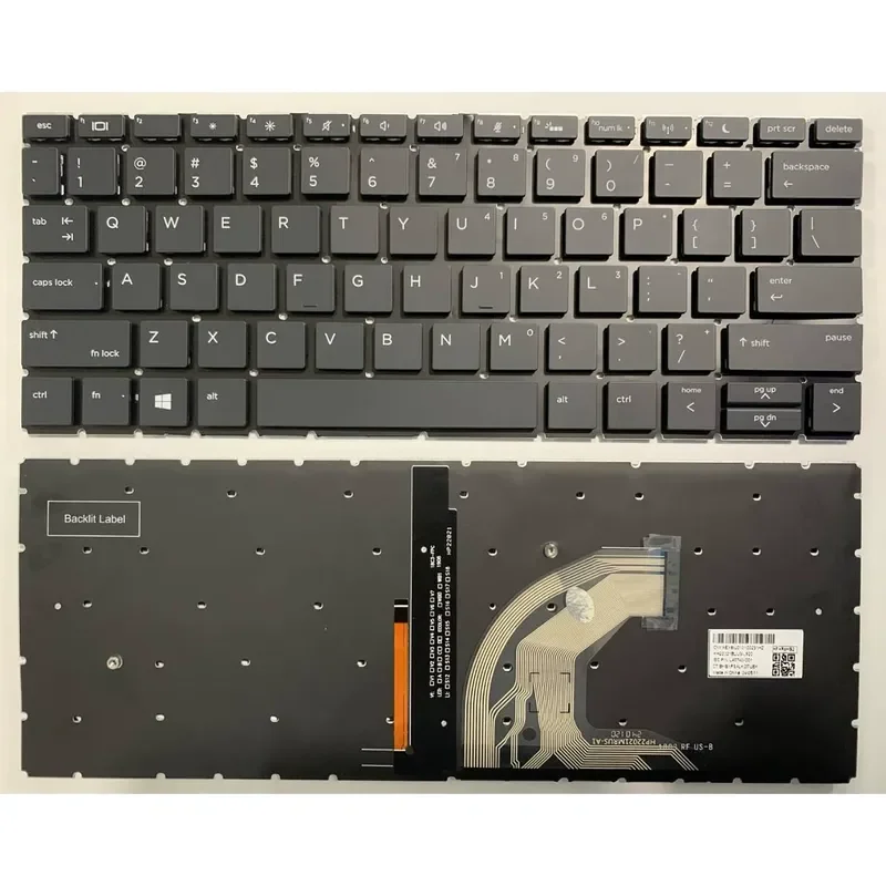 Teclado estadounidense para portátil HP Probook 435 G6 430 G6 430 G7 435 G7