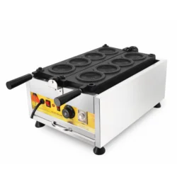 Electric 4 Pcs Ice Cream Burger Machine, Commercial Gelato Panini Press, UFO Hamburger Maker, Krapfen Making