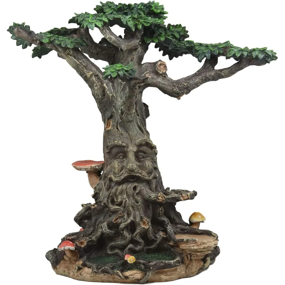 Fiaba giardino fantasia orecchio naso gola groman Spirit Tree House Display Mini fata statua decorazione fai da te creatività