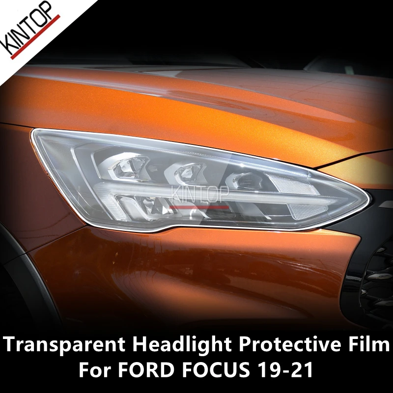 

For FORD FOCUS 19-21 TPU Transparent Headlight Protective Film, Headlight Protection,Film Modification