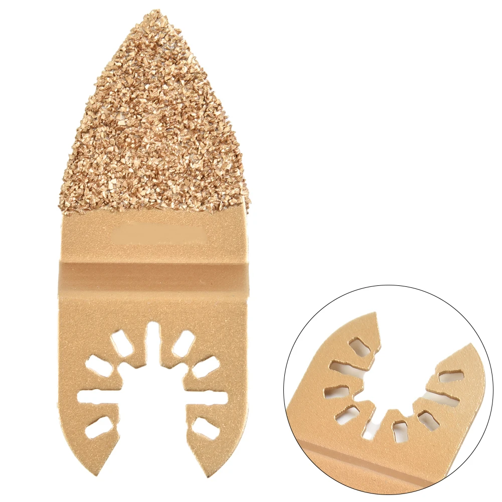 Carbide Triangle Rasp Oscillating Saw Blades, Multitool E-Cut, Enchimentos de lixamento áspero, telha e cerâmica