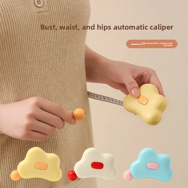 1pc Auto-Retractable Tape Measure - Portable for Body Measuring,Fitness Measurement Chest Waist Thigh Arm,Magnetic Multi-Purpose