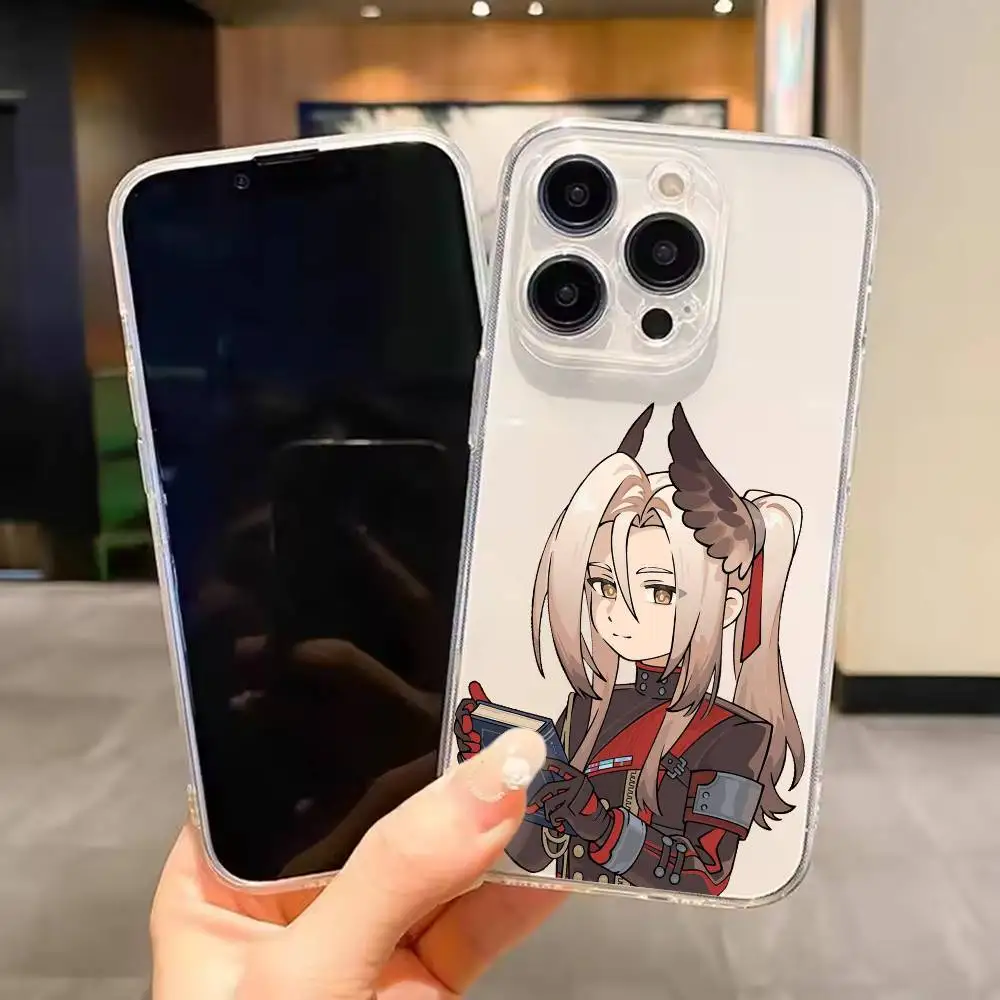 Прозрачный чехол для телефона Pogranichnik Arknights Endfield для iPhone 17 16 15 14 13 12 11 Mini Pro Max Plus