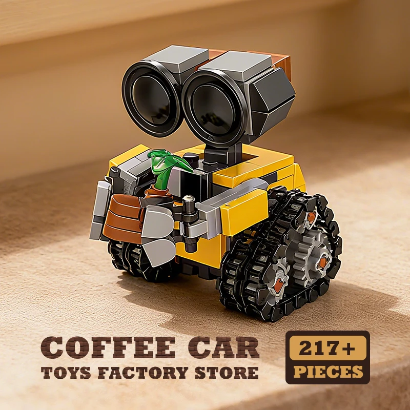 Space Mini Robot MOC Building Bricks Toys 217Pcs Tracked Bot Model Classic Movie Sci-Fi Blocks Dolls Kids  Christmas Gifts