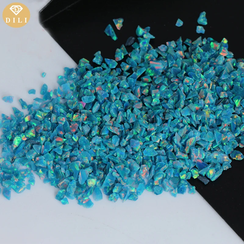 5g--30g/Lot 2mm-3mm OP01-OP45 Free Shipping Sparkly Mix-colors Crushed Opal Stone Glitter Chips for Ring DIY