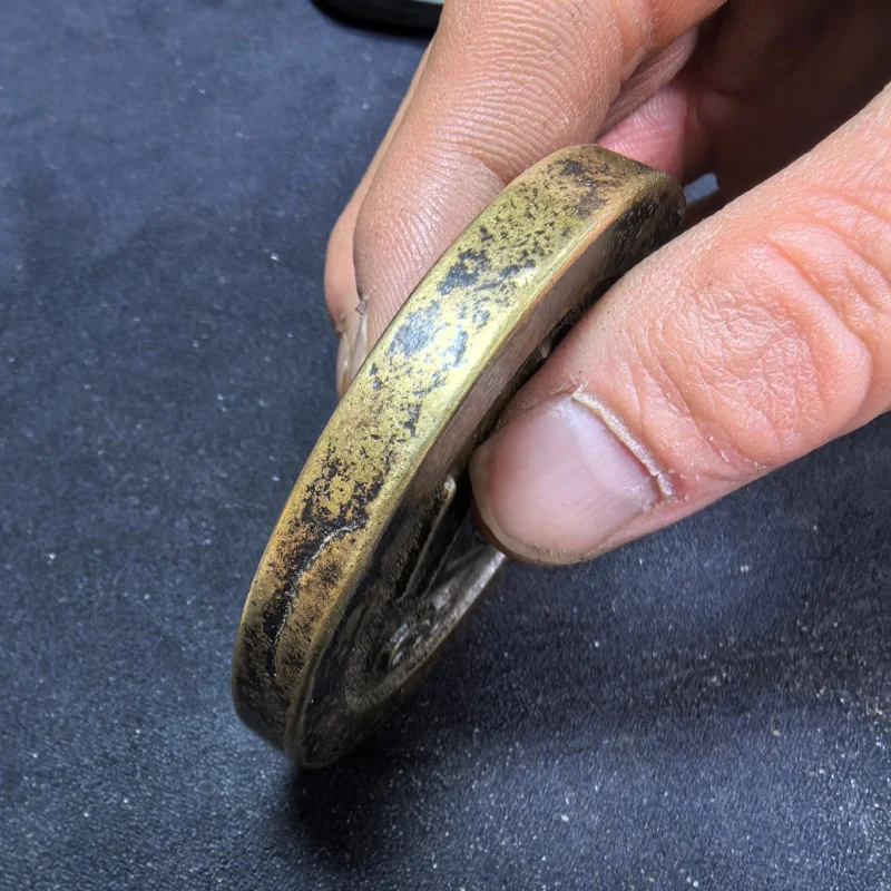 Antique Collection Xianfeng Heavy Treasure One Hundred Large Coins Pure Copper Old Patina Crafts Ornam