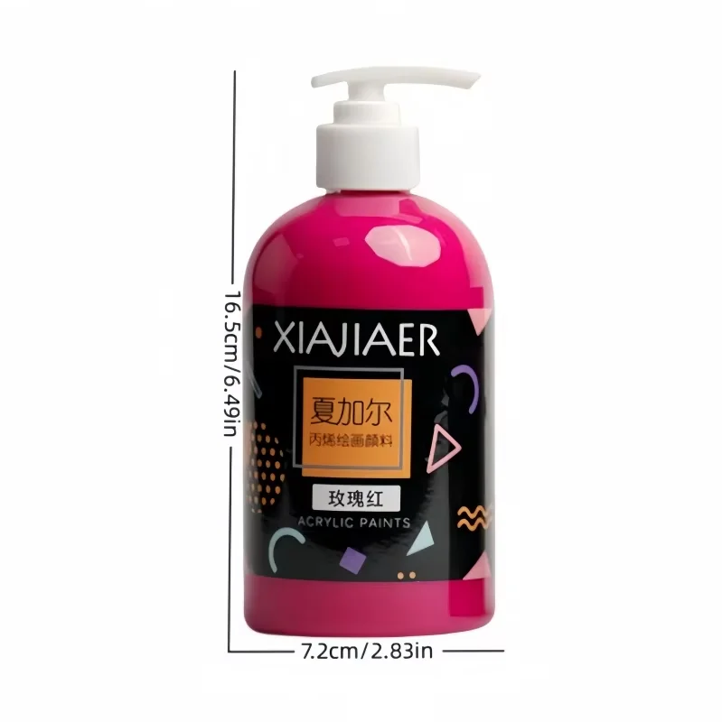 500ML Large Barrel-Style Duckbill Nozzle Acrylic Paint Wall Painting Indoor Acrylic Painting Coating