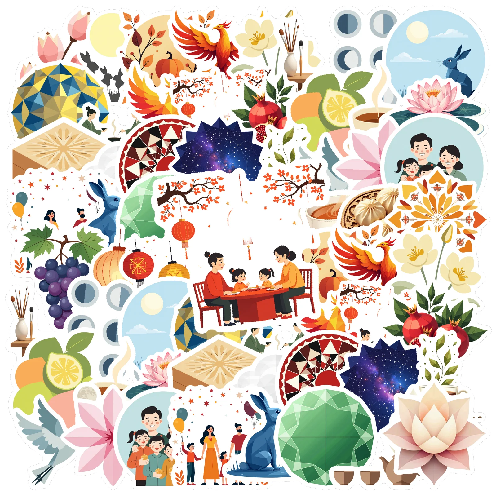 35pcs-100pcs Cartoon Stickers Cute Stationery Stickers Teacher Reward Stickers For Laptop Motorcycle Luggage Phone Laptop