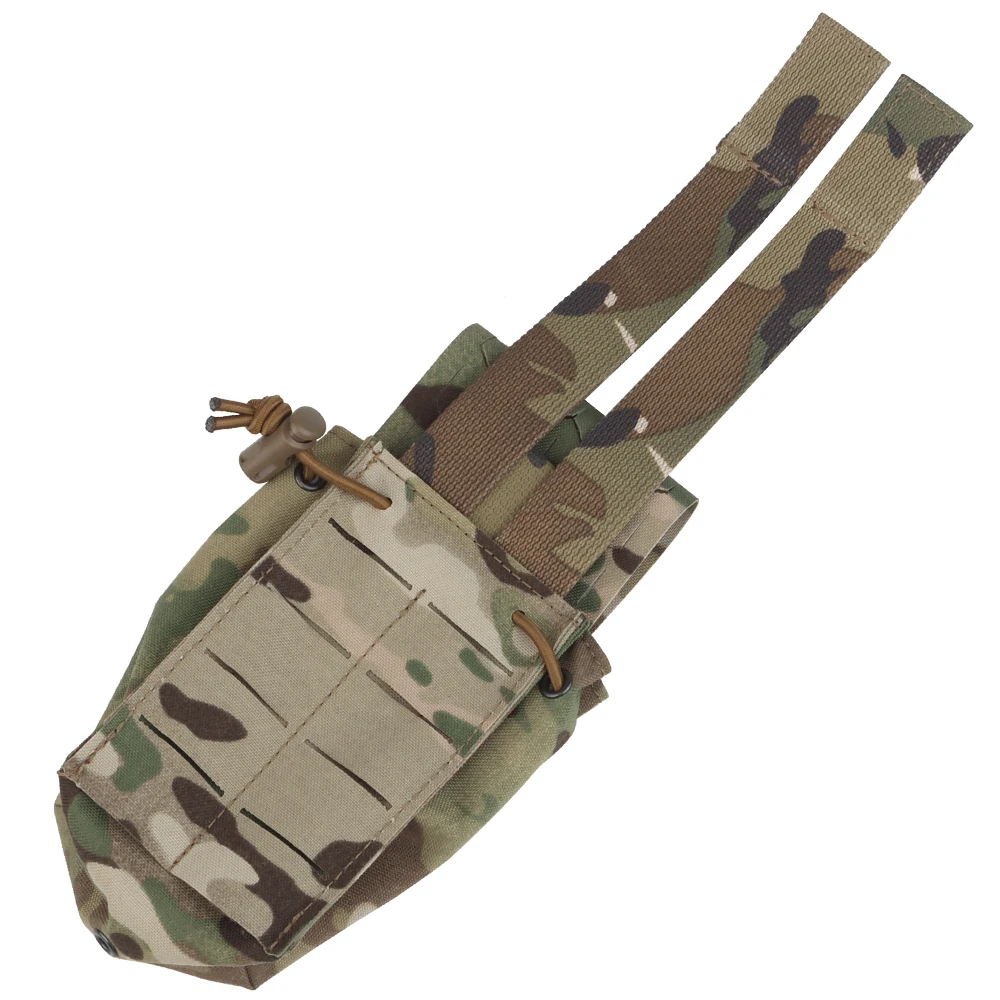 SPUD Equipment Vest Accessories, Molle Suitable for 5.56/7.62 Magazine Walkie-talkie Storage Holster,Multi-function Storage Bag