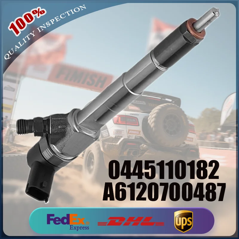 

Common Rail Injector 0445110182 A6120700487 for Mercedes-Benz Sprinter 216-616 CDI Engine Parts Automotive