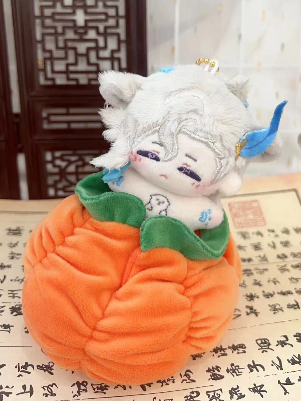 Anime Genshin Impact Neuvillette Cosplay Judge Childe Cotton  Accessories Duck Plush Doll mini Pendant Gift