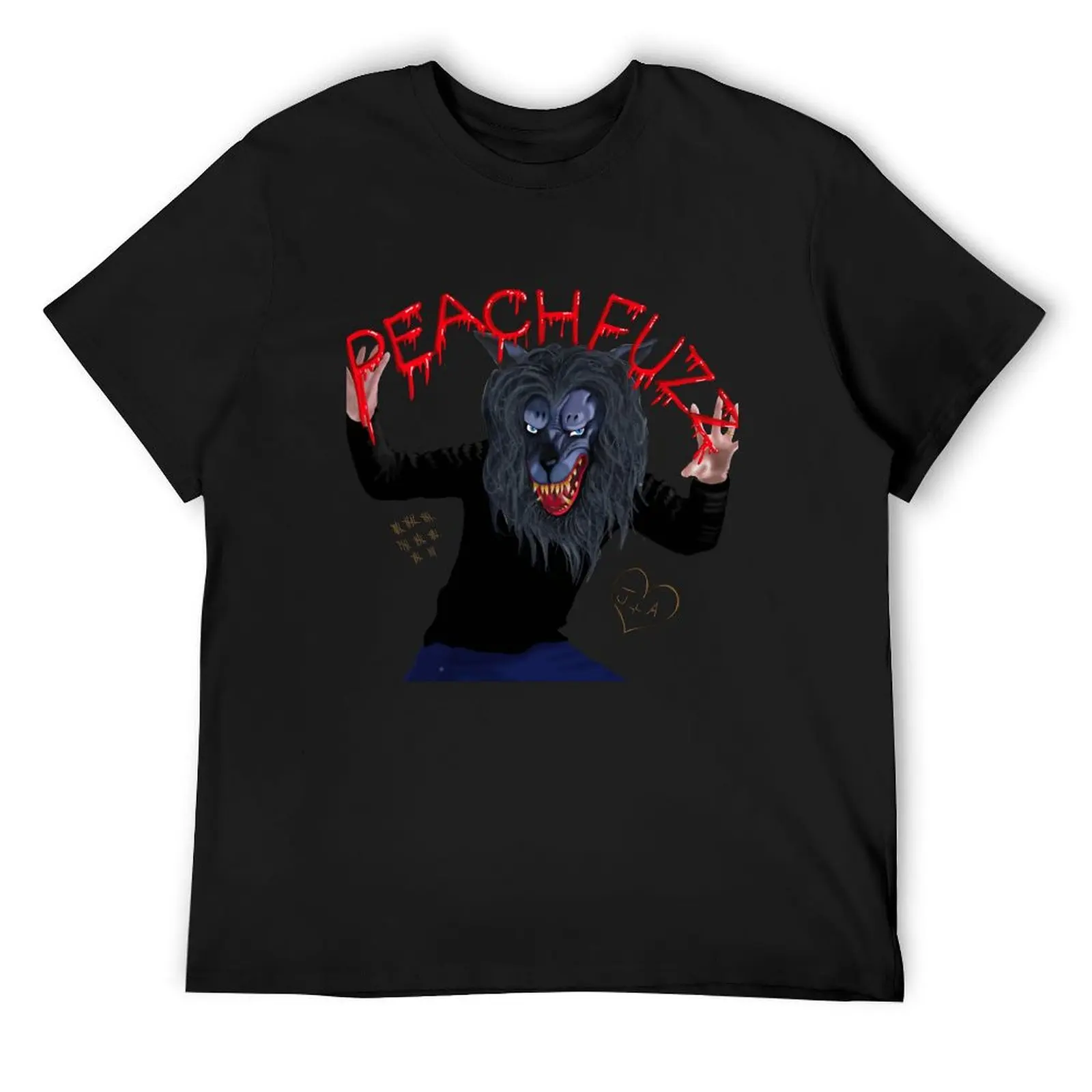 

Creep -HQ Peachfuzz Werewolf Mask Pose - T-Shirt funny gifts cute tops baggy shirts anime shirts men
