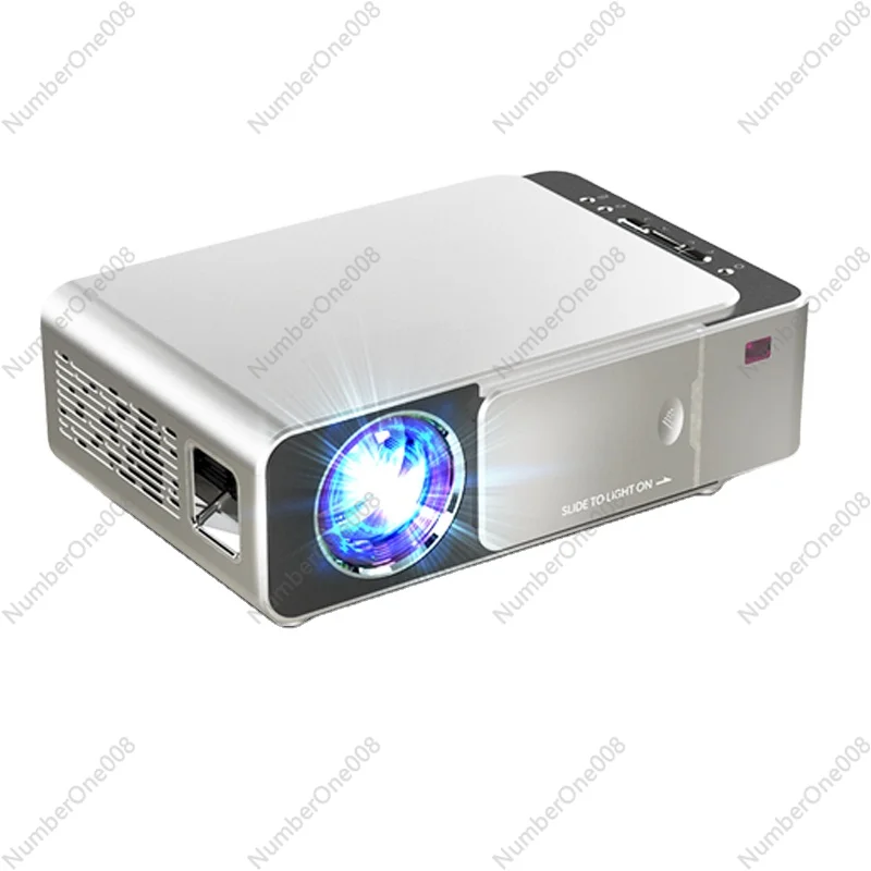 

4K Portable Mini LED Projector, 3500 Lumens, Home Multimedia HD Short Throw T6 Video Projector