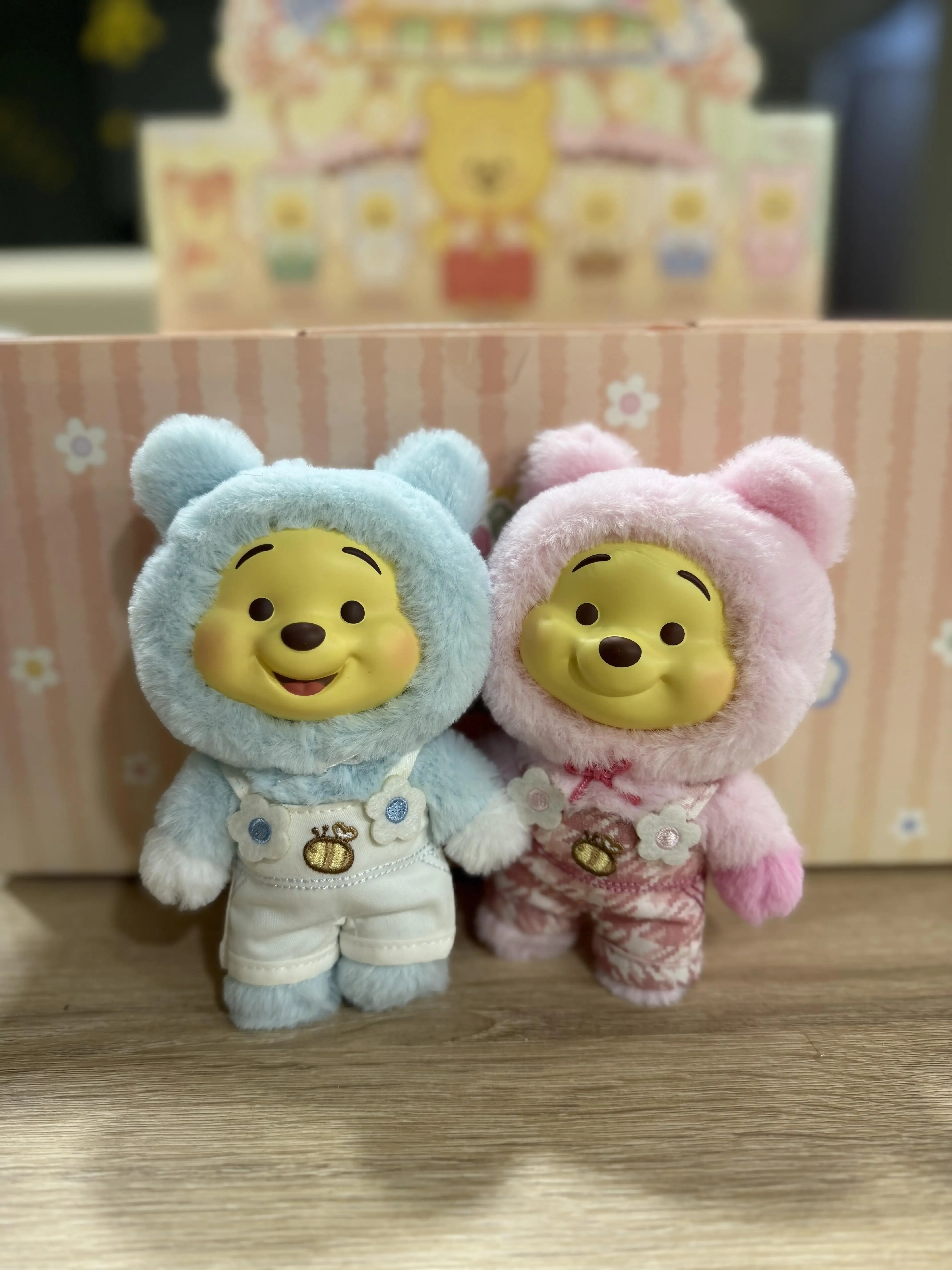 New Disney Winnie the Pooh Candy Series Blind Box Cute Vinyl Face Pendant Pupu Bear Doll Bag Pendant Gift Choice