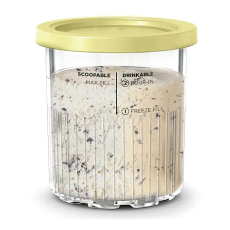 For Creami Deluxe 11-In-1 XL Family Size NC500/NC501 Pints 24 Oz - Dishwasher Safe, , Leak Proof 2 Pcs-A99X