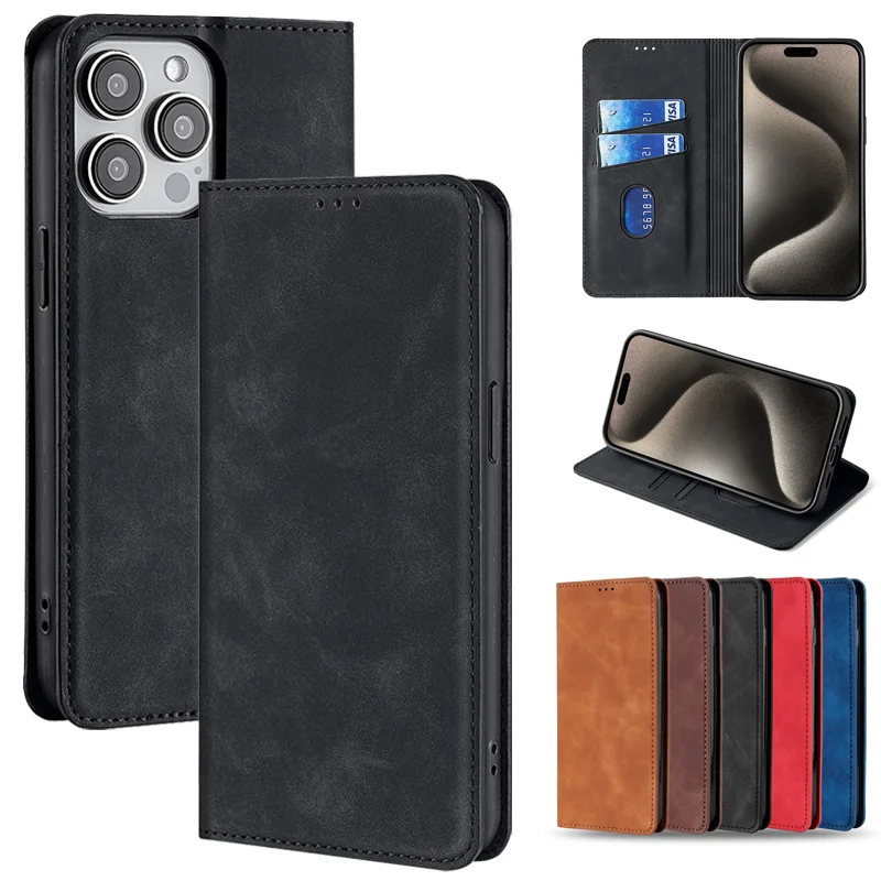 Flip Protection Leather Cases For Motorola MOTO G73 G82 G84 G100 G200 G Power Play 4G 5G 2020 2021 2022 2023 2024 Pure Pro Plus