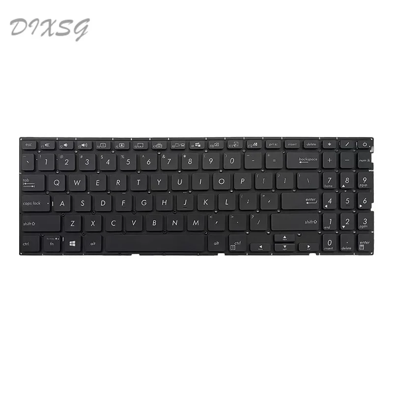 Teclado americano para laptop série Asus x571 x571f x571g x571gd x571gt x571u x571l com retroiluminação