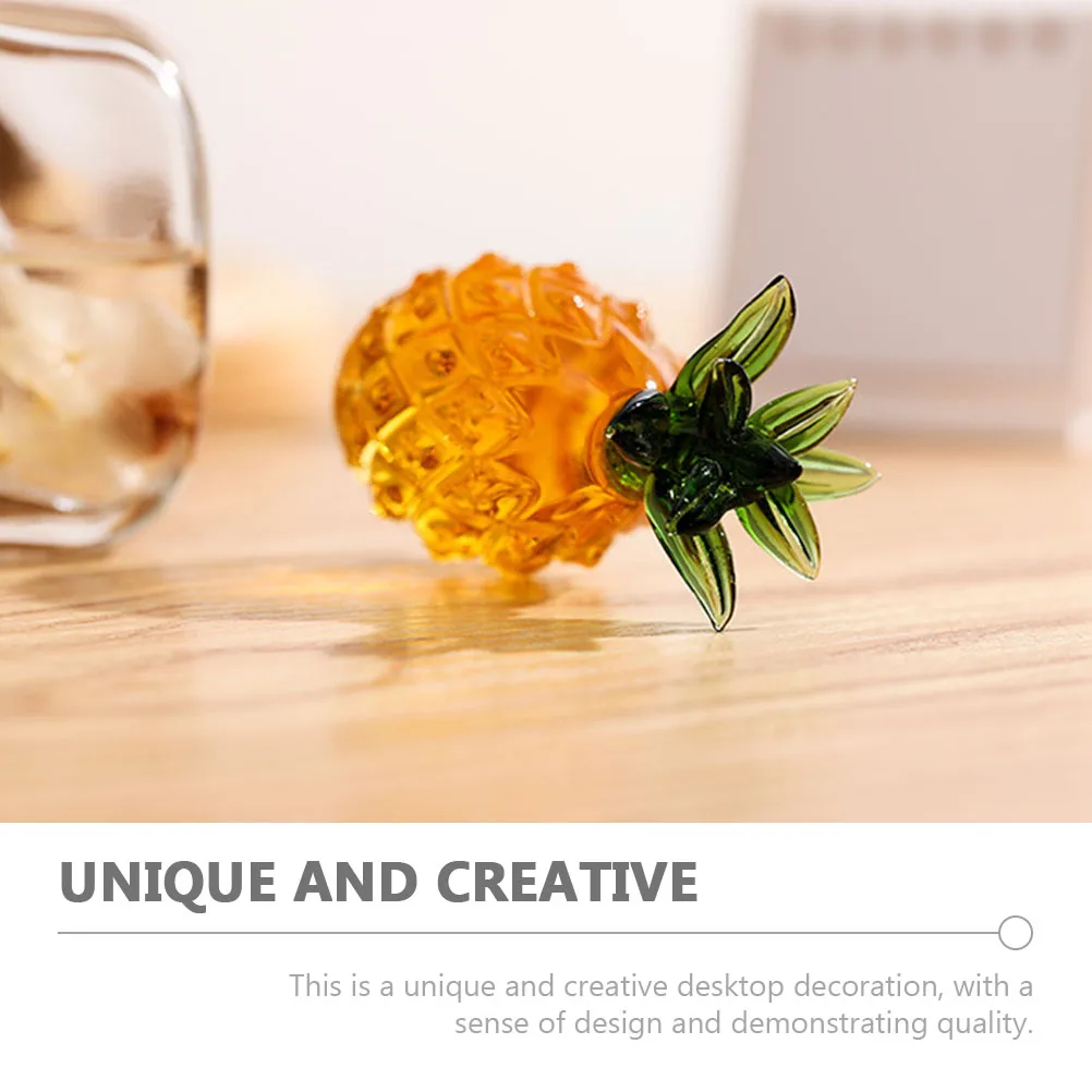 

Crystal Pineapple Ornament Natural Artistic Desktop Decoration Dining Room Living Room Tabletop Home Decor Tabletop Pineapple