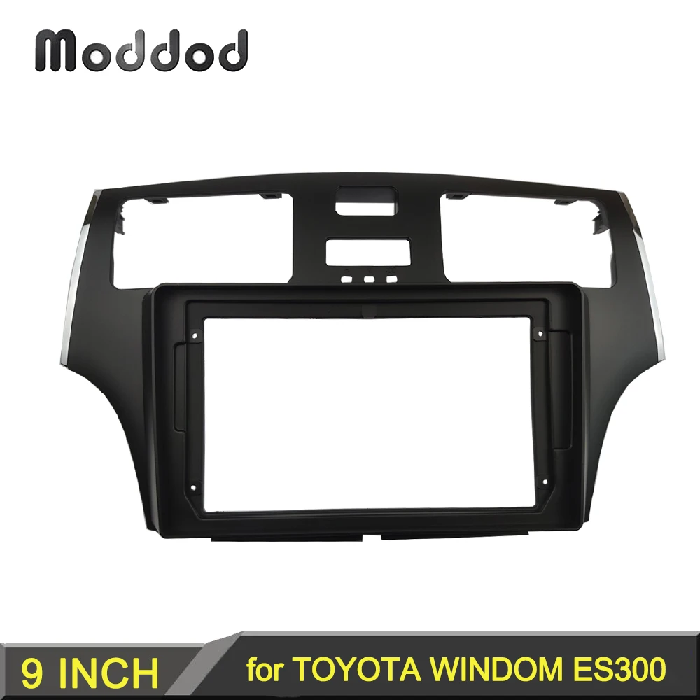 Car Radio Frame Fit for TOYOTA WINDOM ES300 2008 Stereo GPS DVD Player Install Panel Surround TrimCover Dash Mount Kit 9 INCH