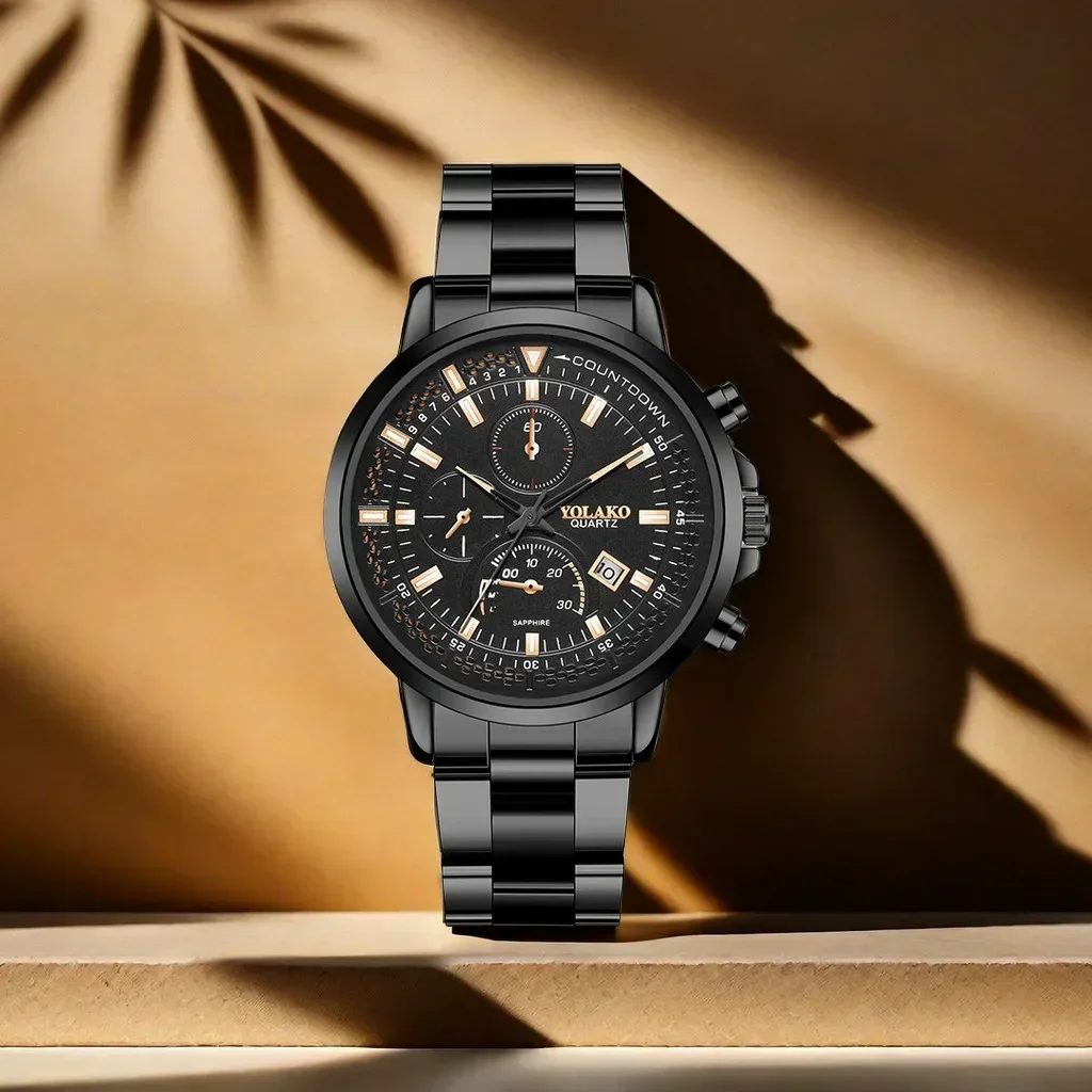 Relógio de quartzo impermeável digital para homens, alta qualidade, lazer, ao ar livre, negócios