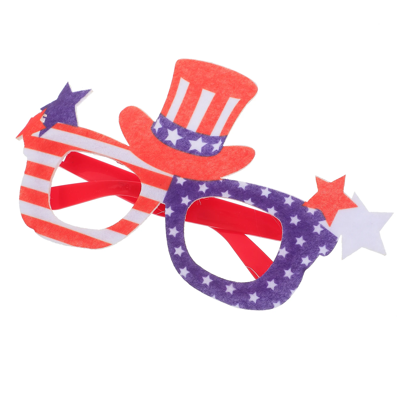 

Patriotic Party Glasses Independence Day Decorative Eyewear Props Funny Fashion Accessories Adults Kids Lightweight Plastic Non
