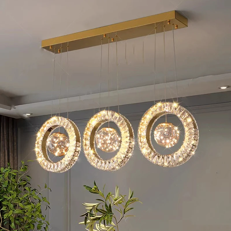 

Modern ring stairs led lights pendant light lamps for living room led Chandeliers for dining room hanging light indoor lighting