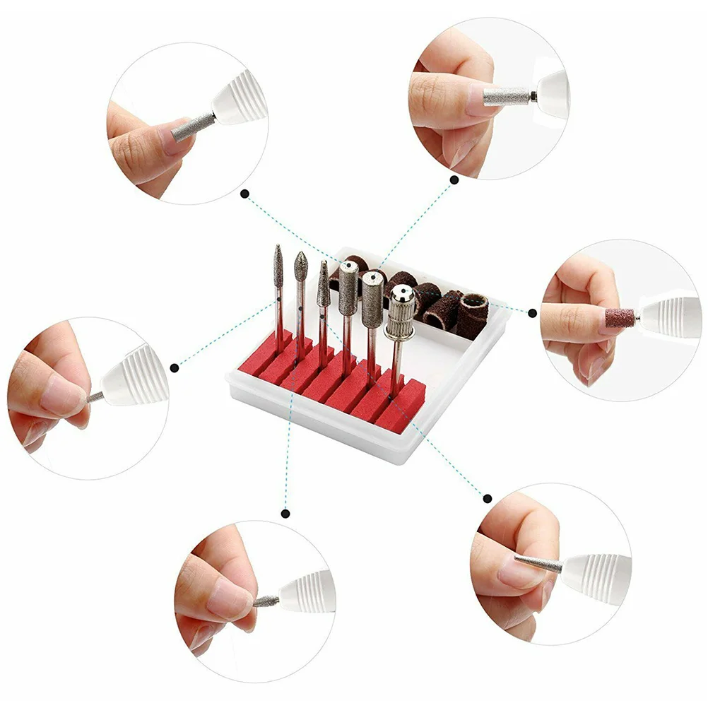 

Nail Polisher Machine Nail Art Manicure Polishing Machine Salon Tools Electric Polishing Nail for Store (White Australian