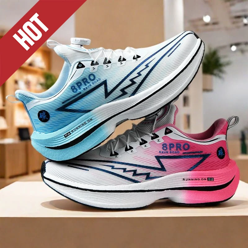 

Кроссовки для бега с карбоновой пластиной, специализированные для марафона, мужские спортивные дышащие легкие кроссовки, женские удобные спортивные повседневные кроссовки