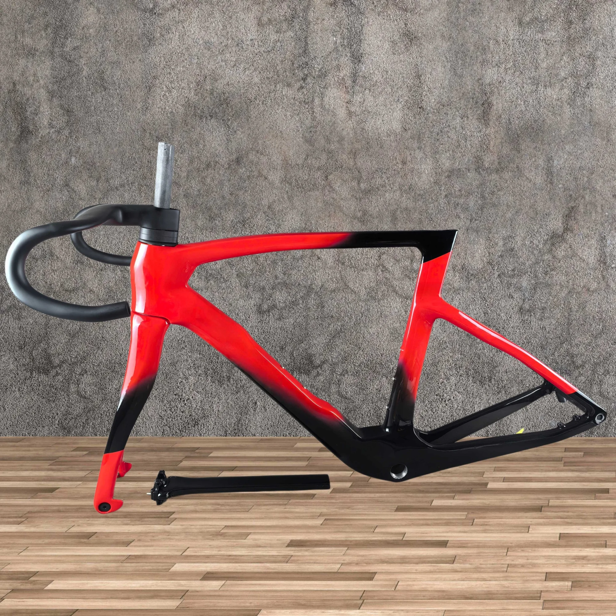 

F16 carbon fiber road bike frame, T1100 carbon fiber road bike frameset, BB68 fully internally cabled disc brake aero road bike