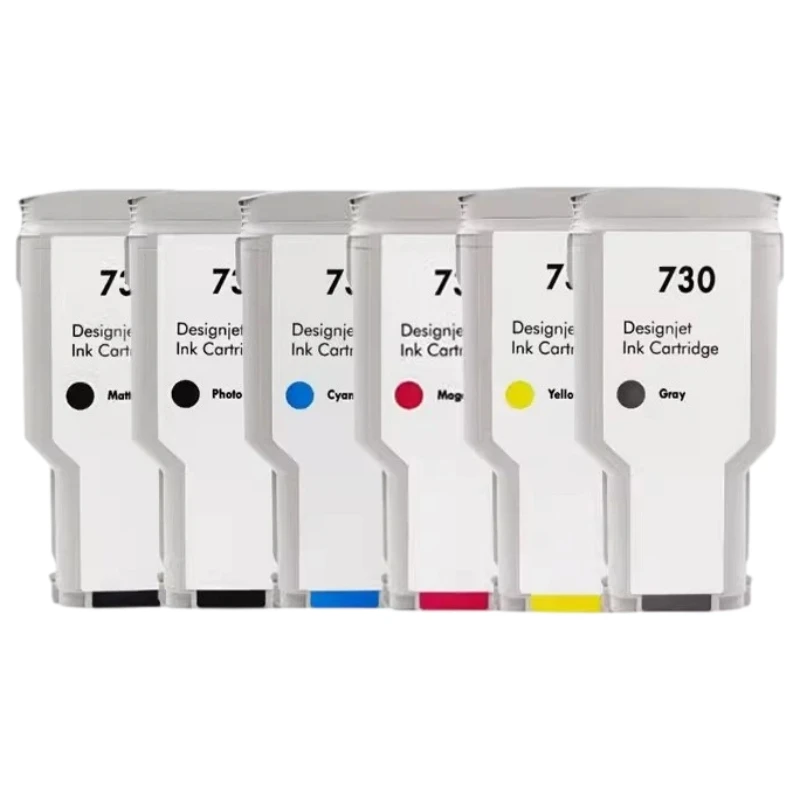 Compatible 300ML For HP 730 For HP730 Ink Cartridge Full With Pigment & Dye DesignJet T1600 T1600dr T1700 T1700dr T2600 T2600dr