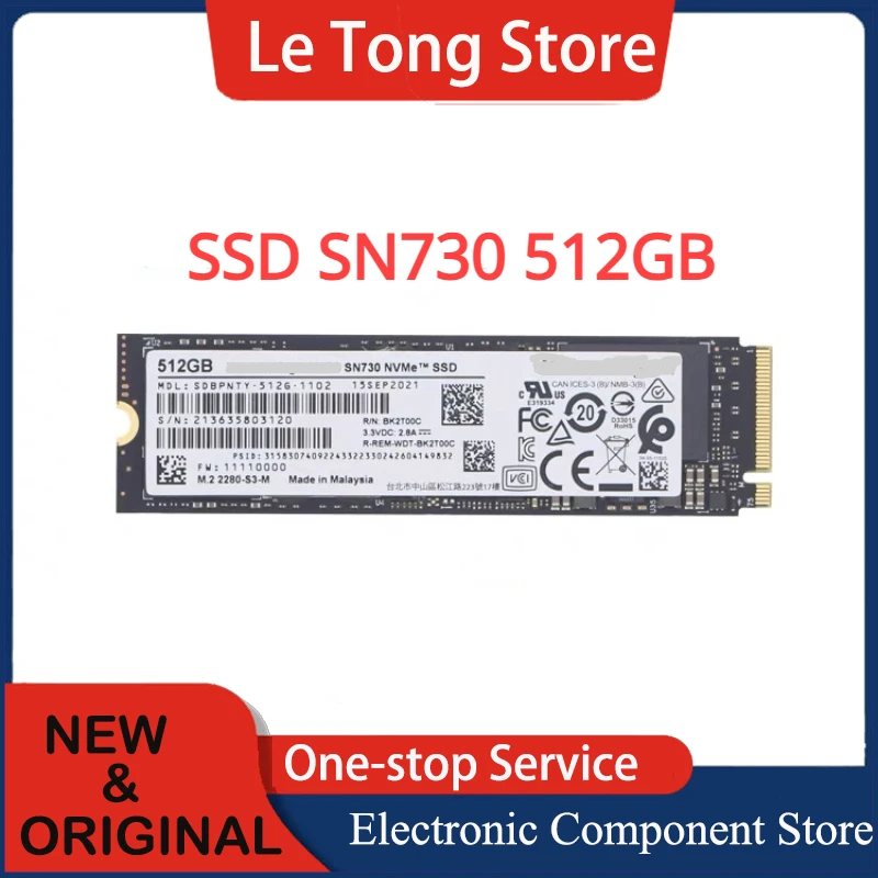 Original SN730 256G 512GB 1TB Solid State Drive NVME Protocol 2280 Volume 3.0 M.2 SSD Notebook Desktop PCIE