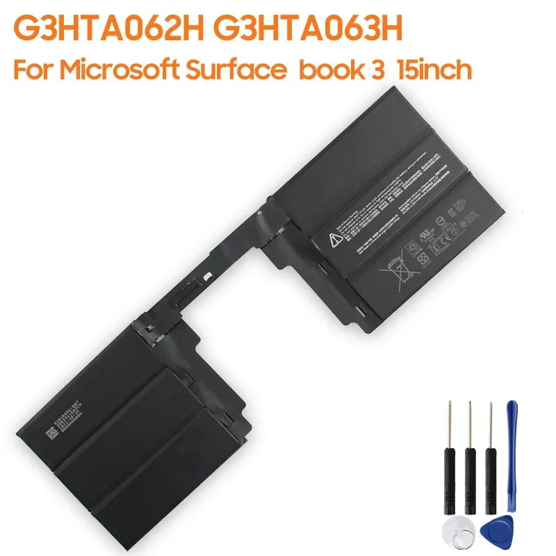 

Replacement Battery G3HTA062H G3HTA063H For Microsoft Surface Book 3 15" Rechargeable New Battery 5473mAh