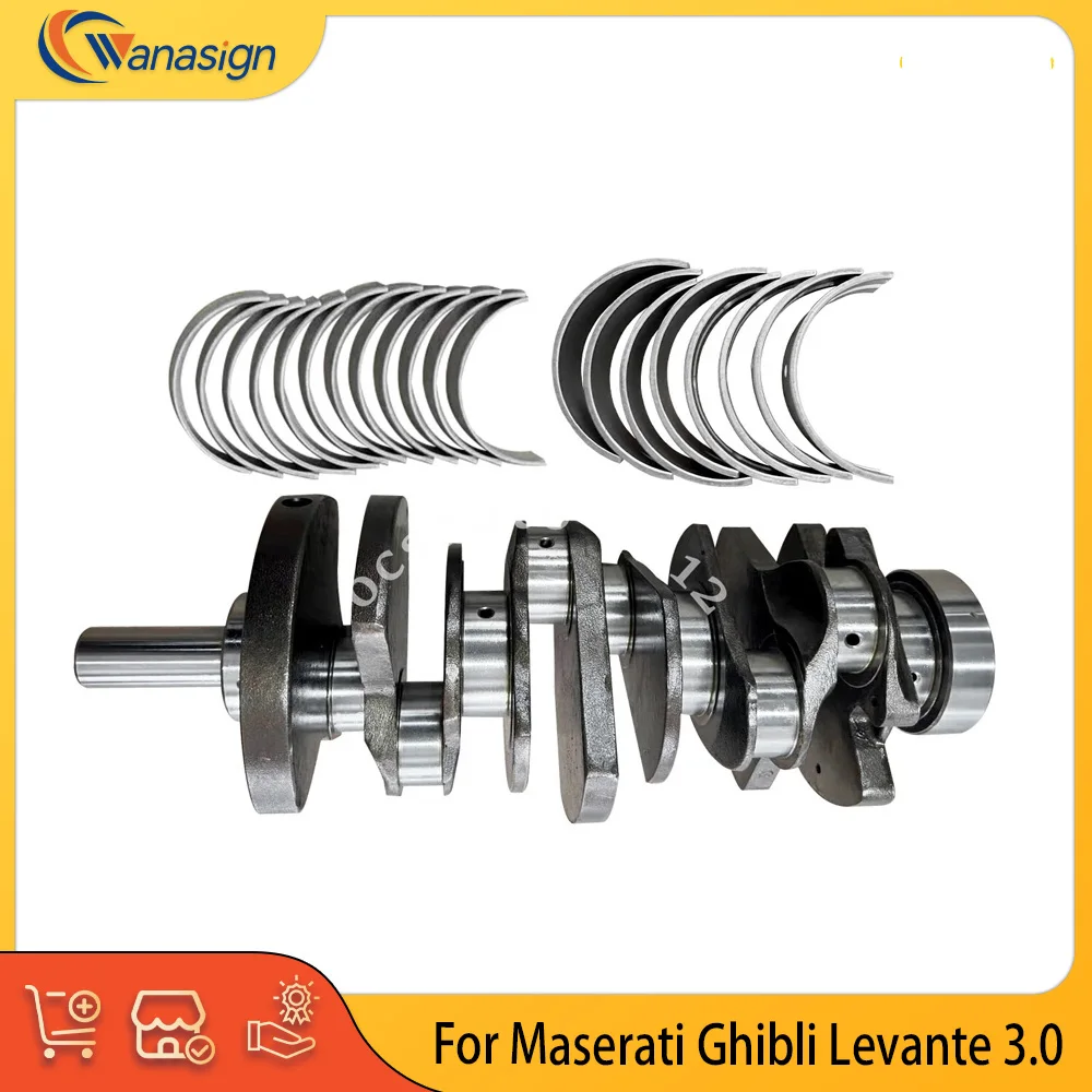 

Детали двигателя, комплект подшипников главного шатуна коленчатого вала подходит 3,0 л V6 Gas M156 для Maserati Ghibli Levante Quattroporte 3.0L