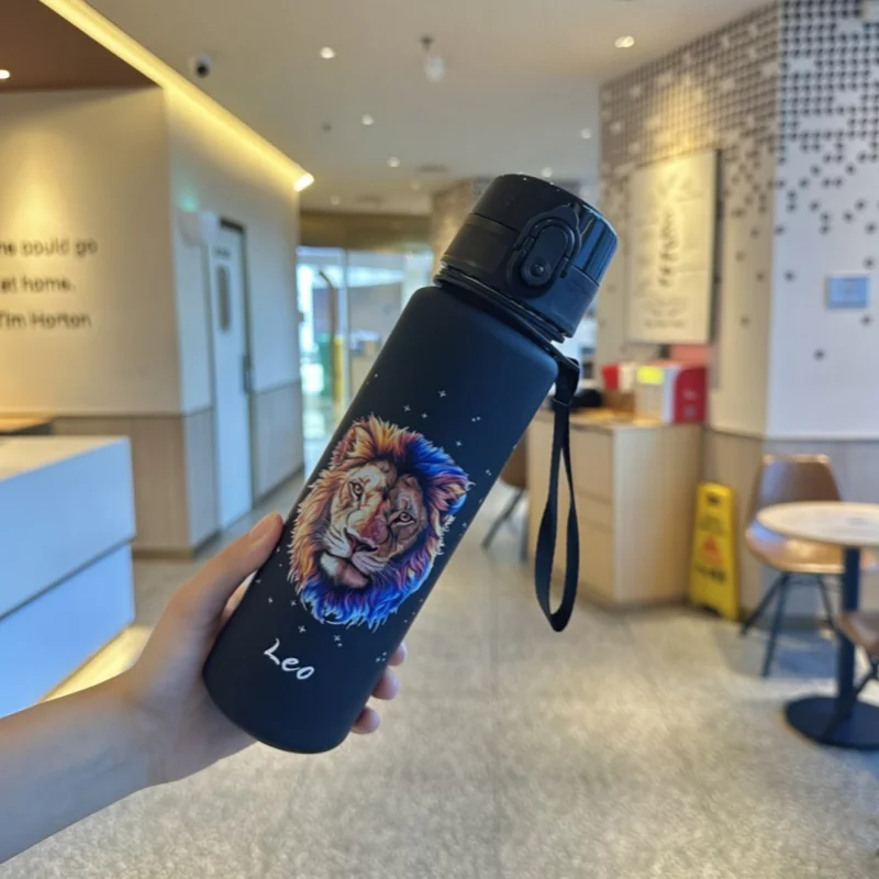 3D Printed Water Cup with 12 Zodiac Signs Patterns – 650ML Vivid Color, Fade-Resistant, Cool & Stylish, Durable,Gifting