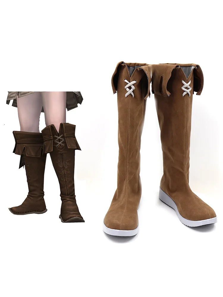 

Final Fantasy FF14 Wayfarer Boots Game Cosplay Shoes Boots