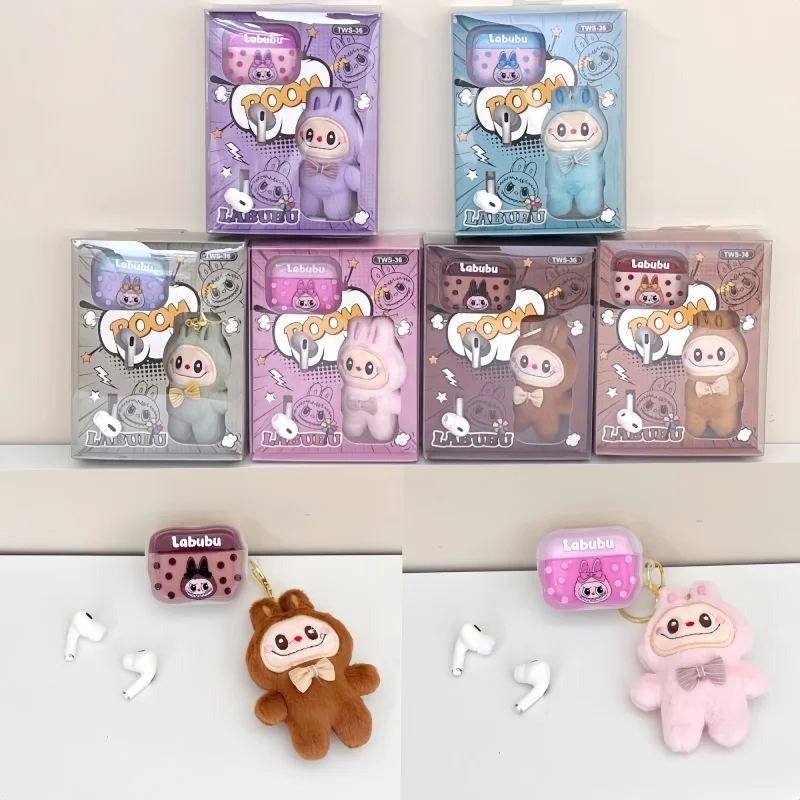 

Labubu Wireless Headset Bluetooth 5.4 Hifi Stereo Earphones Cartoon Cute Gaming Headband Earbuds Headset Birthday Gifts
