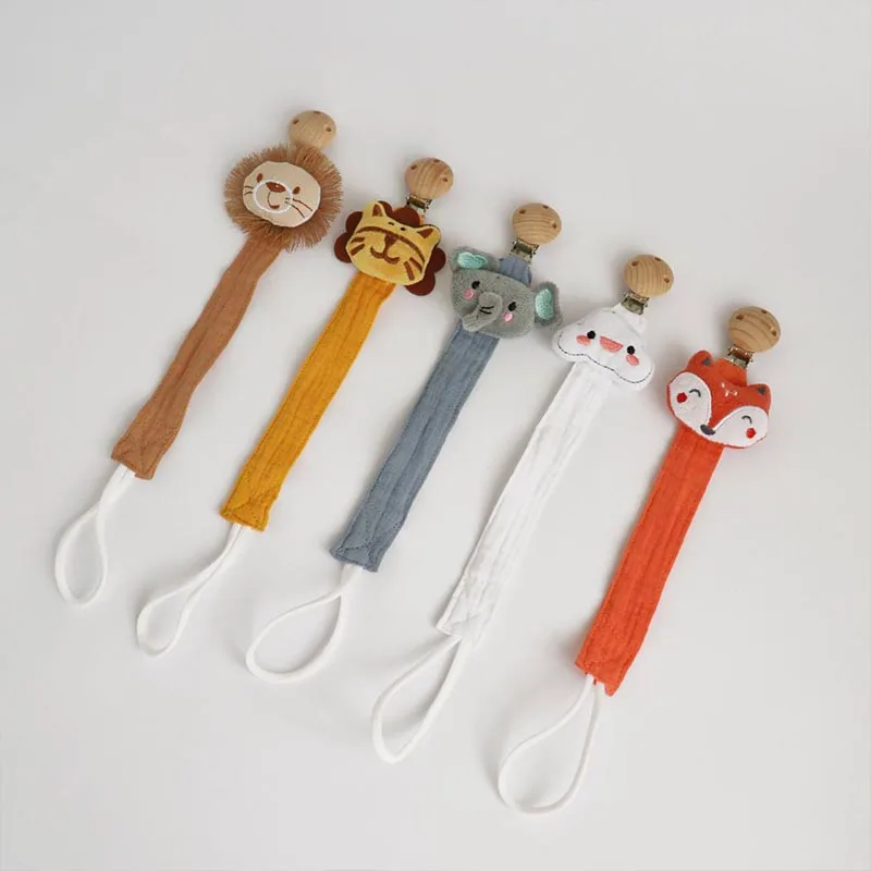 

Pacifier chain baby stroller calming cartoon animal chain clip canvas lightweight hanging decoration gum anti loss chain