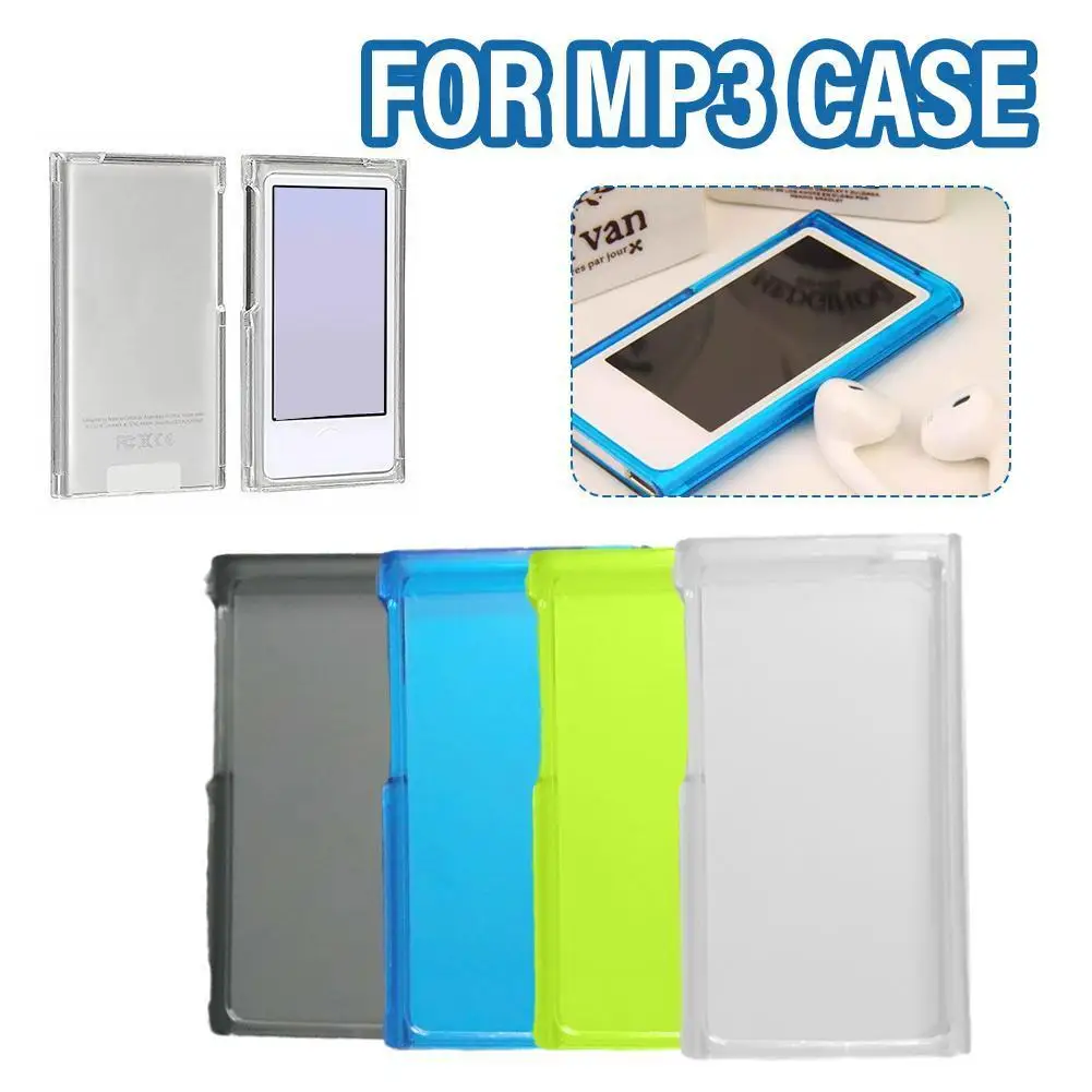 Clear Glossy TPU Gel Case for Apple iPod Nano 7th Solid Color PC Transparent Single Bottom Double-sided Hard Shell