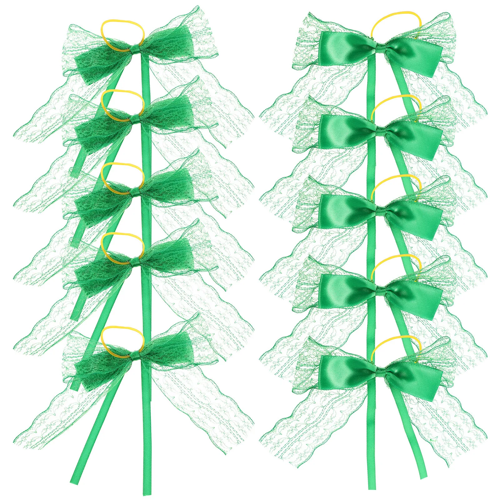 

Wine Bottle Bow Decoration Decorative Prop Adornment Mini Decors St Patrick's Day Patricks Craft Saint Decorations