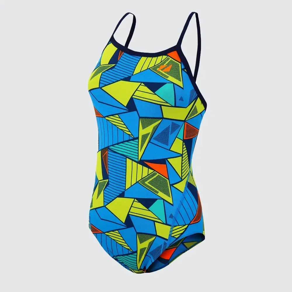 Zone3 Women Sexy Swimsuit Cozy Skinsuit Open Water Swimming Pool Long Training Comfortable Swimwear Competition Training Suit