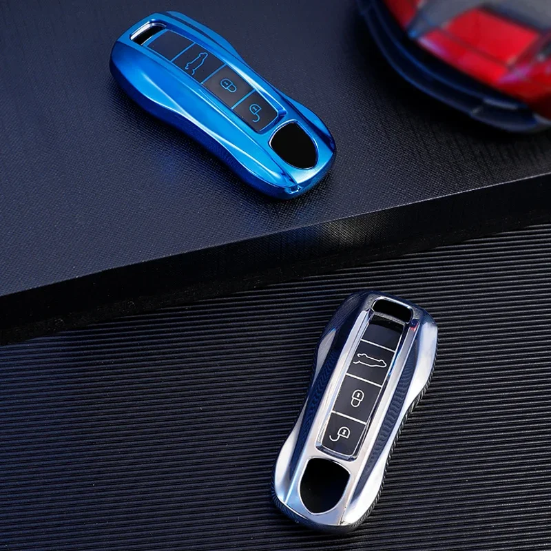 Автомобильный смарт-чехол из ТПУ для Porsche Panamera Cayenne 971 911 9YA Macan Boxste, защитный чехол, держатель, брелок