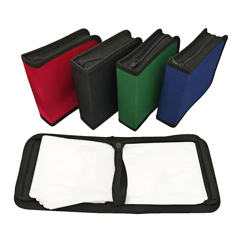 40 Disc CD DVD Carry Case Handbags DVD Organizer Wallet Storage Bags Album Box Cases DVD Booklet Holder Oxford Cloth