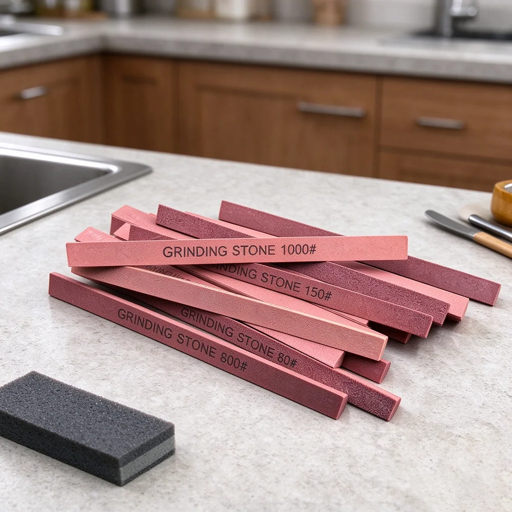 1PC 80‑3000 Grit Triangle Silicone Carbide Oil Whetstone Set Honing Polishing Sharpening Stone For Knife Scissor Sharpener Hot