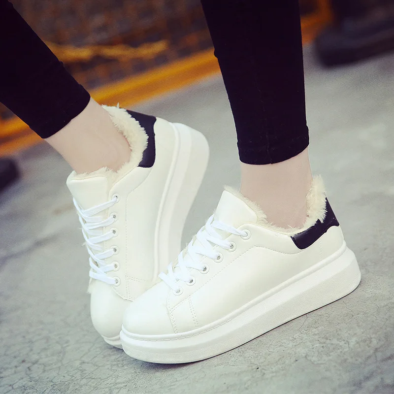 Замшевые женские кроссовки, новинка 2023, осень/зима, корейские кроссовки на толстой подошве, повседневные теплые кроссовки из хлопка