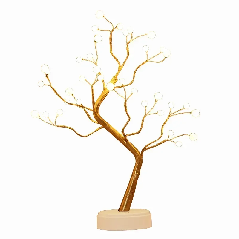 Mini Christmas Tree Lamp for Kids LED Night Light Home Bedroom Tabletop Tree Lamp Decoration Fairy Nightlights Holiday Lighting