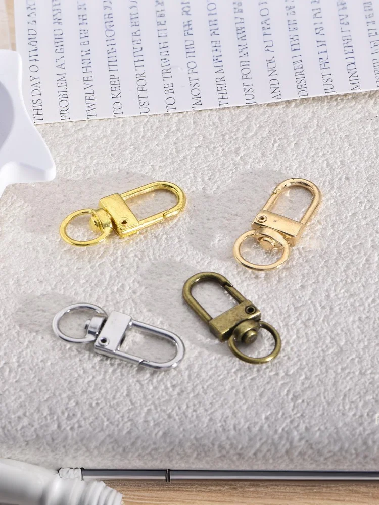 [YU]8pcs/lot Metal Universal Buckle Bag Buckle Multi Color Optional Key Buckle Alloy Buckle Lobster Buckle Bag Accessories