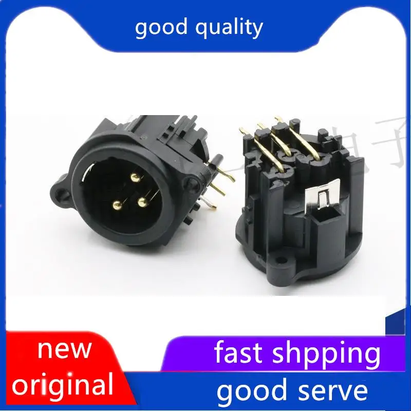 

10pcs original new CT3-05M-01 Cannon Seat 3-Core 4-Foot Corner Male Audio Connector Audio Amplifier Cannon Connector