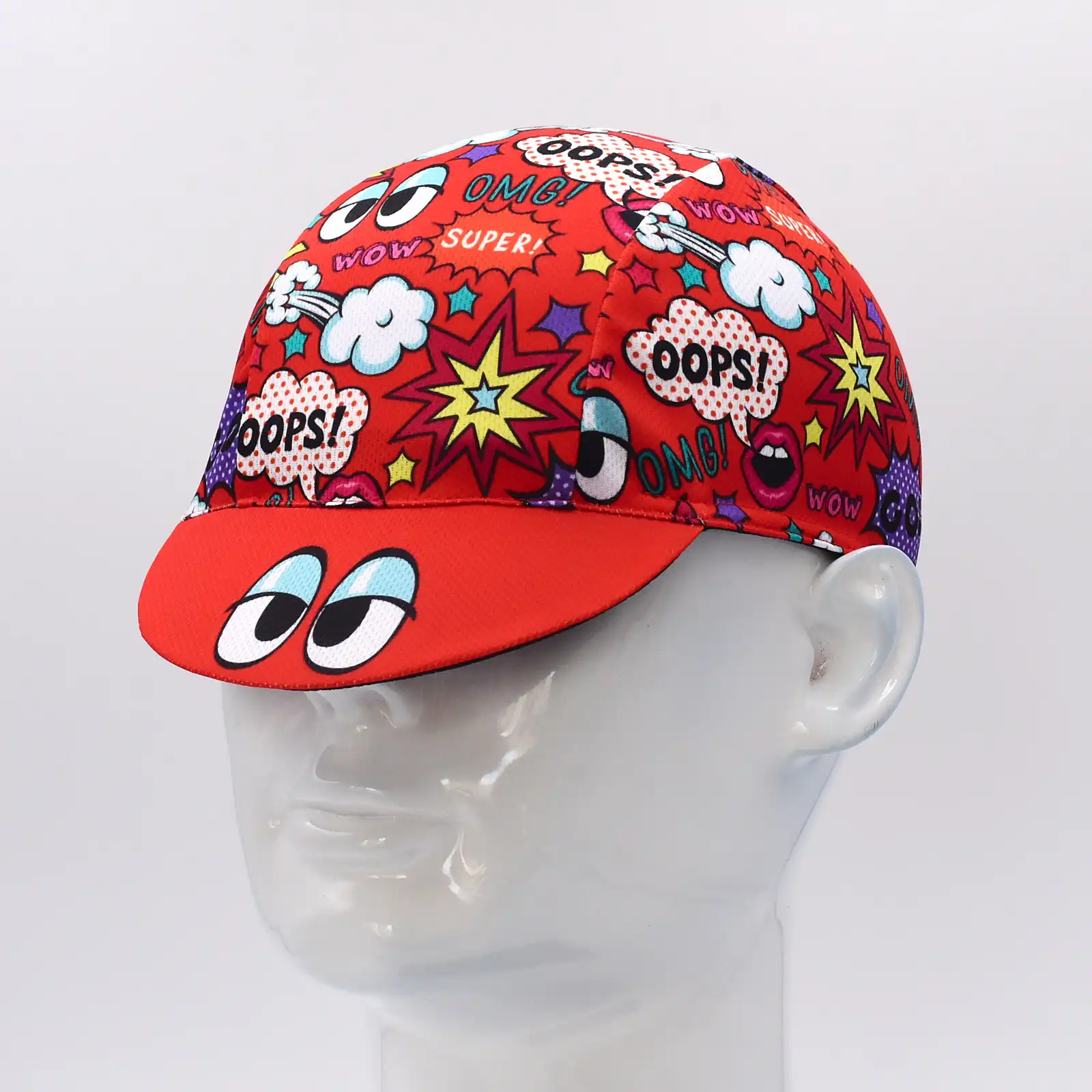 New Retro Cartoon Series Cycling Caps Unisex Size Outdoor Bicycle Sports Hat's Breathable Quick Dry