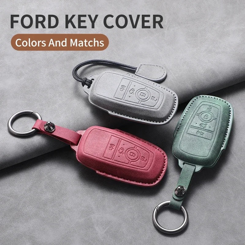 

Car For Ford Key Cover Case Shell Holder Protection Fusion Mondeo Mustang Explorer F150 F250 F350 Edge EcoSport Auto Accessories